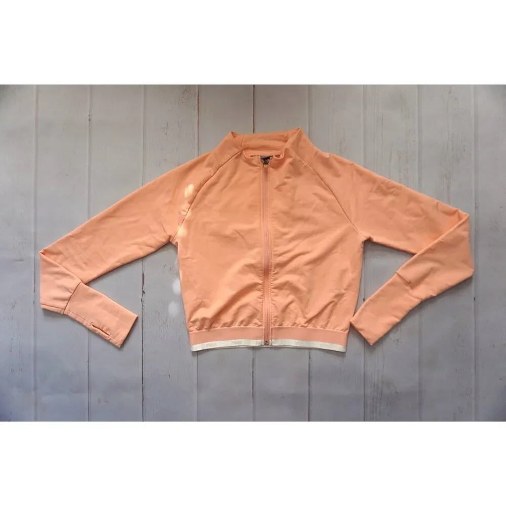 Puma Womens Peach Crop Track Jacket – Size S - Picture 4 of 12
